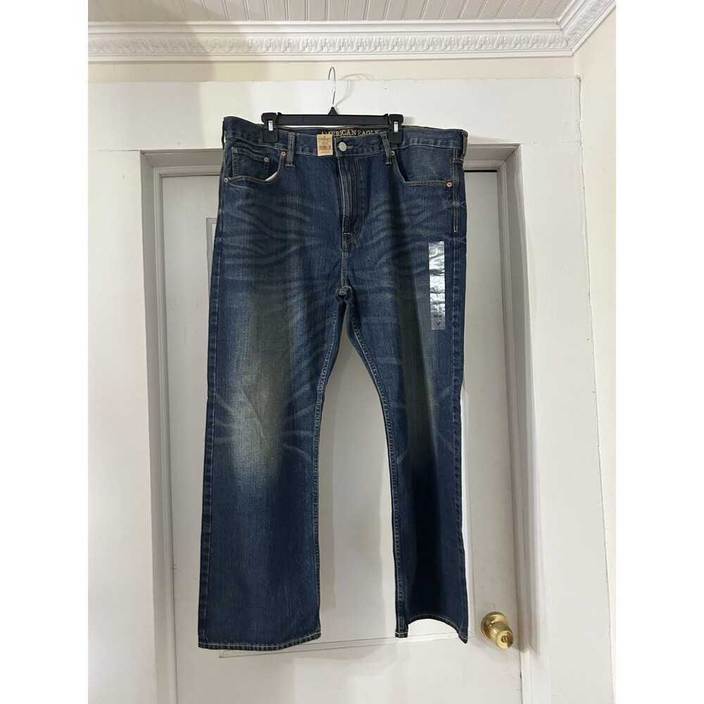 American Eagle Jeans Men’s size 40x30 Original Straight Dark Denim Faded Classic
